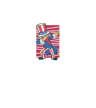 Uncle Sam DAB model alb pe tricou