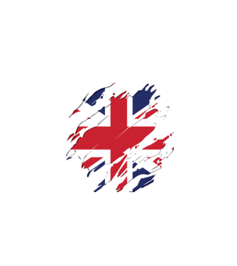 UK Steagul Regatului Unit model negru pe tricou