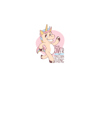 Am trecut de mult peste perioada de Unicorn model alb pe tricou