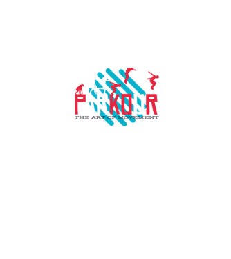 Parkour - Arta mișcării model roz pe tricou