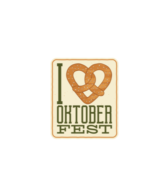 I Love Oktoberfest model negru pe tricou