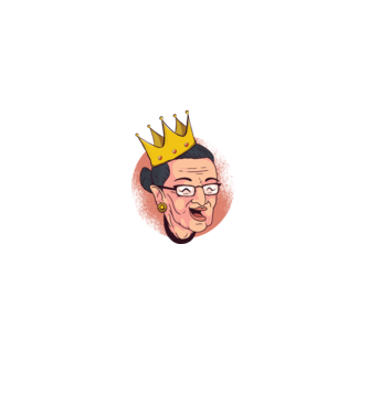 Ruth Bader Ginsburg model negru pe tricou