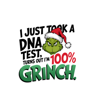 Grinch DNA test model nisipiu pe tricou