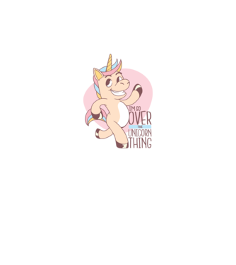 Am trecut de mult peste perioada de Unicorn model alb pe tricou