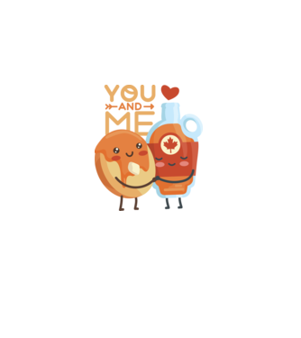 'You and Me tricou cuplu pentru Valentine''s Day' model negru pe tricou