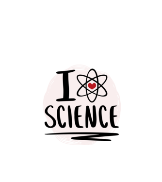 I Love Science știință model roșu pe tricou