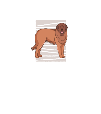 Câine ciobănesc Leonberg model negru pe tricou