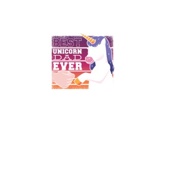 Cel mai bun Tată Unicorn model negru pe tricou