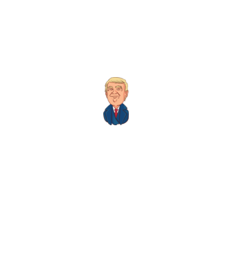 Donald Trump model negru pe tricou