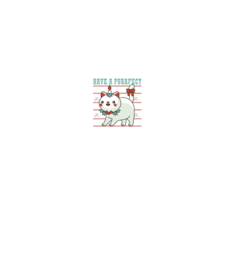 Have a Purrfect Christmas model negru pe tricou