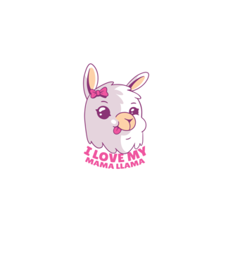 I Love My Papa Llama tricou drăguț cu lamă pentru bunica model albastru închis pe tricou
