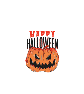 Happy Halloween Pumpkin model alb pe tricou