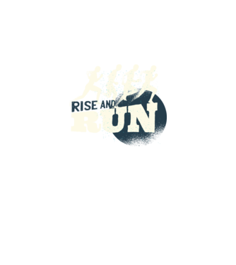 Rise and Run - Tricou pentru alergători model gri pe tricou