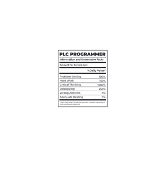 Programator PLC model albastru jeanși pe tricou
