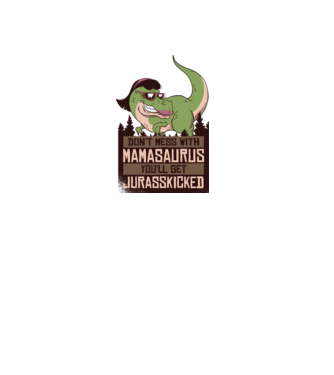 Mamasaurus tricou cu dinozaur model roz deschis pe tricou