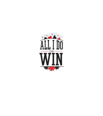 All I do is win Poker model gri pe tricou