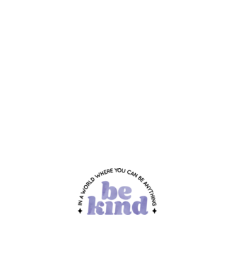 Be kind model negru pe tricou