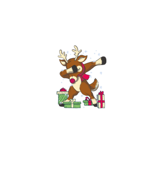 Rudolph DAB model negru pe tricou
