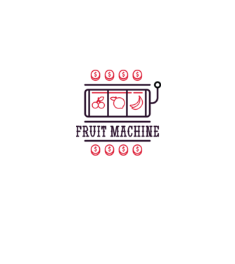 Fruit Machine Slot Machine model gri pe tricou