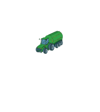 Tractor de recoltare model gri pe tricou