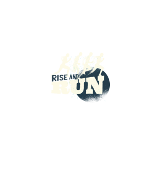 Rise and Run - Tricou pentru alergători model gri pe tricou