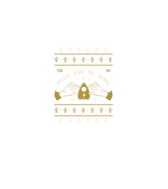 Ouija Motiv de Crăciun model negru pe tricou
