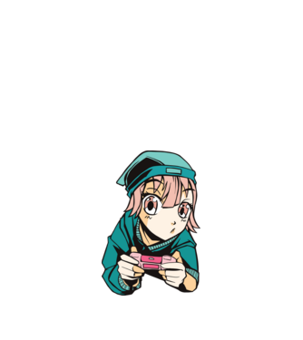 Anime fată Gamer model nisipiu pe tricou