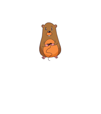 Hamster Gamer model gri pe tricou
