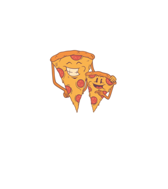 Familie Pizza model albastru deschis pe tricou