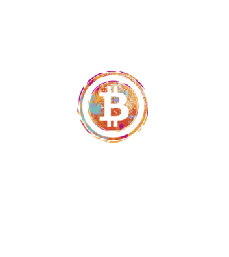 Bitcoin Watercolor model negru pe tricou