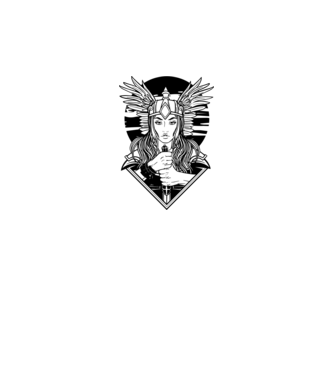 Zeița Valkyrie model gri pe tricou