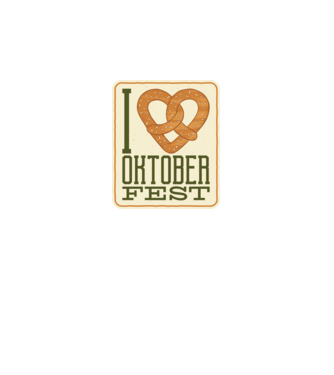I Love Oktoberfest model negru pe tricou