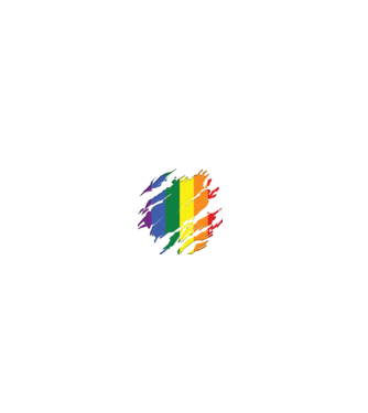 Steag LGBTQ model negru pe tricou