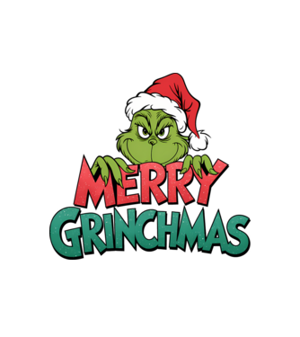 Merry Grinchmas model alb pe tricou