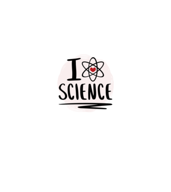 I Love Science știință model roșu pe tricou