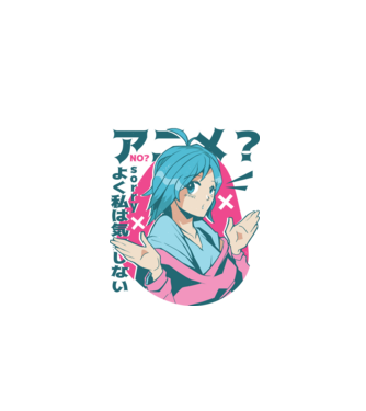 Tricou Anime model alb pe tricou