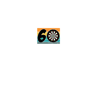 'I''m not 60 I''m triple 20 darts birthday' model negru pe tricou