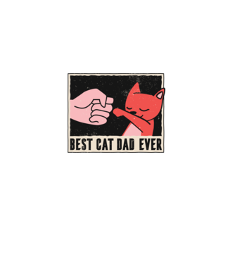 Best Cat Dad Ever - Cel mai bun stăpân de pisică model albastru deschis pe tricou