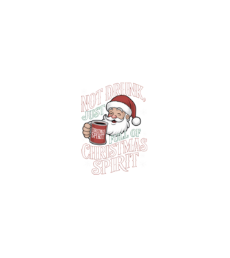 Christmas Spirit Santa model negru pe tricou