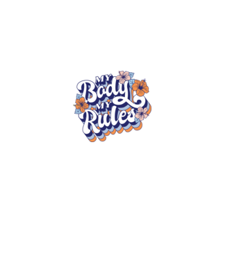 My Body My Rules model roz deschis pe tricou