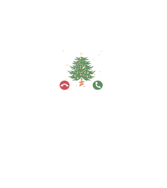 Christmas is calling model negru pe tricou
