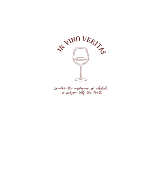 In Vino Veritas - Adevărul este în vin model alb pe tricou