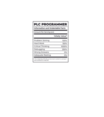 Programator PLC model verde pe tricou