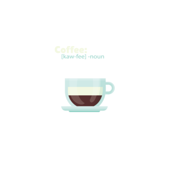 Definiție cafea model negru pe tricou