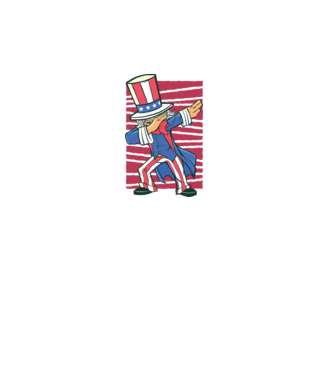 Uncle Sam DAB model alb pe tricou