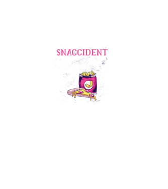 Snaccident model negru pe tricou