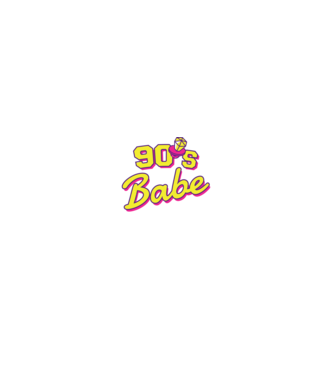 Retro 90s Babe model negru pe tricou