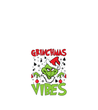 Grinchmas Vibes - Grinch model albastru închis pe tricou