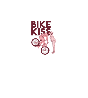 Pupici cu bicicletă model alb pe tricou
