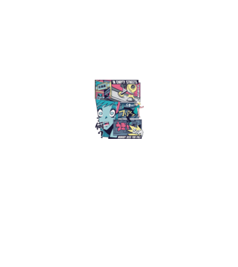 Anime Vaporwave Benzi desenate Skateboard model negru pe tricou